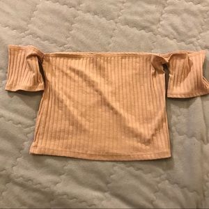Off the shoulder crop top